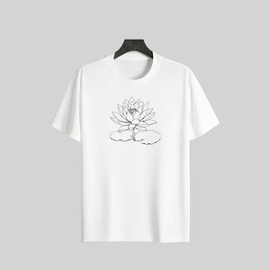 Unisex Relaxed fit t-shirt Lotus Bloom (ILS 092) In Lounge Store