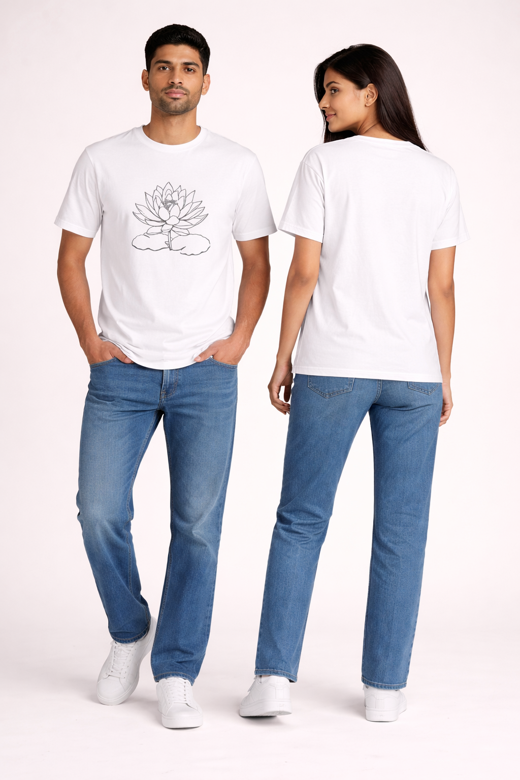 Unisex Relaxed fit t-shirt Lotus Bloom (ILS 092)