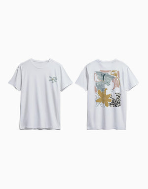 Women's Relaxed fit t-shirt Floral muse(fill) (ILS 016) In Lounge Store
