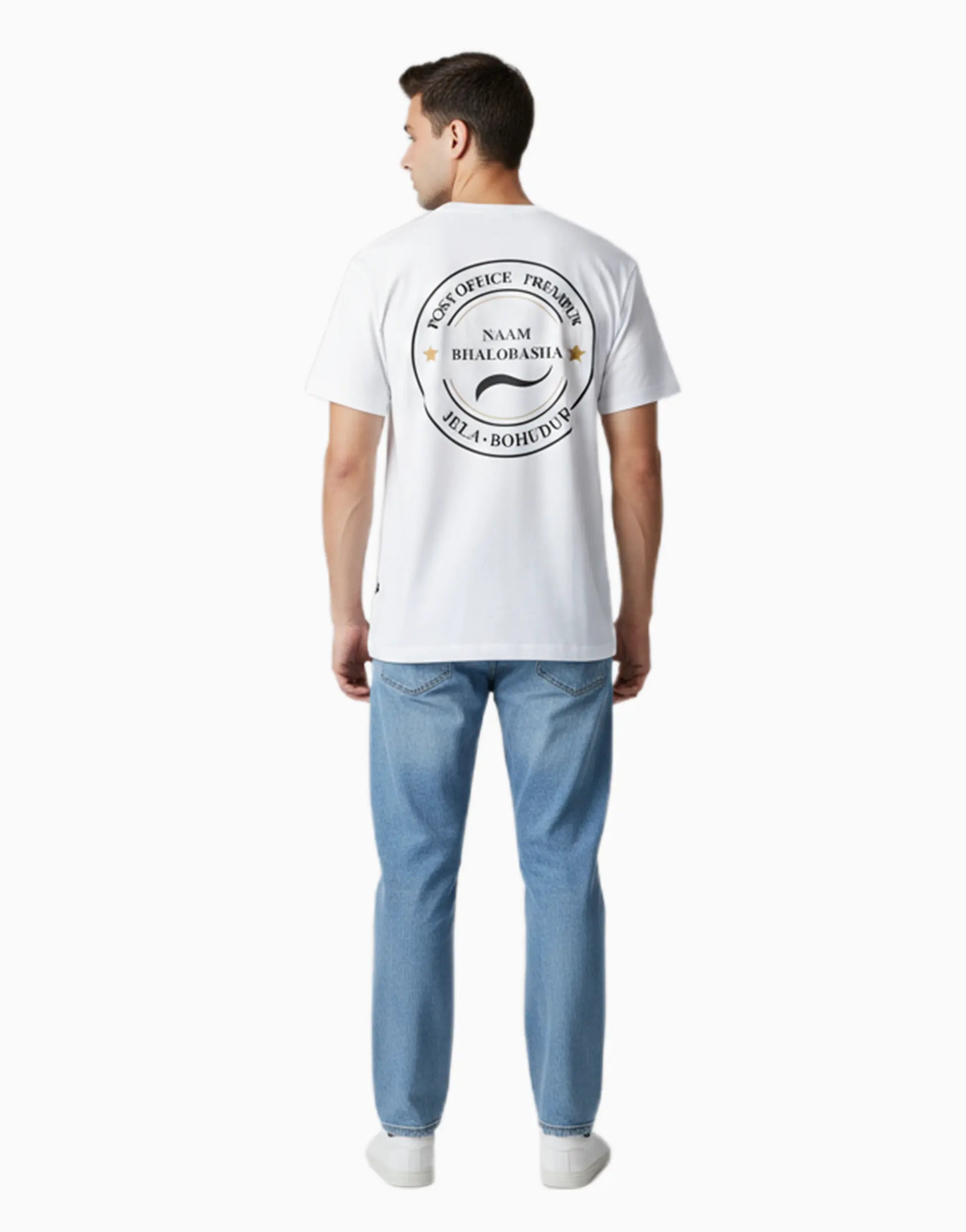 Men's Premium t-shirt "Retro Emblem- Naam Bhalobasha"(ILS 060) In Lounge Store