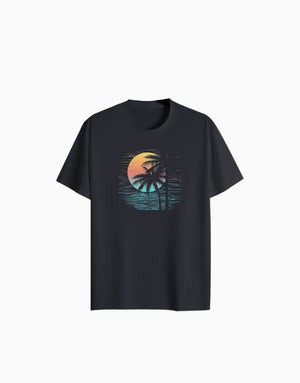Men's Relaxed fit t-shirt Sunset Wave (ILS 020) In Lounge Store