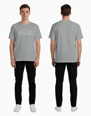 Unisex Relaxed fit t-shirt with black fabric and white National Parliament graphic design