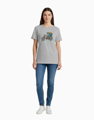 Unisex Relaxed fit t-shirt Colorful Rickshaw (ILS 086) In Lounge Store