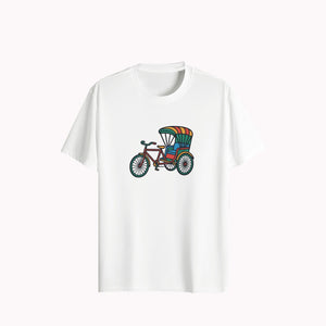 Unisex Relaxed fit t-shirt Colorful Rickshaw (ILS 086) In Lounge Store