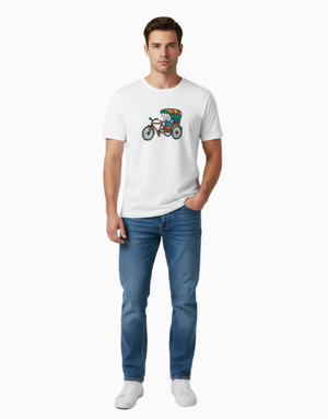 Unisex Relaxed fit t-shirt Colorful Rickshaw (ILS 086) In Lounge Store