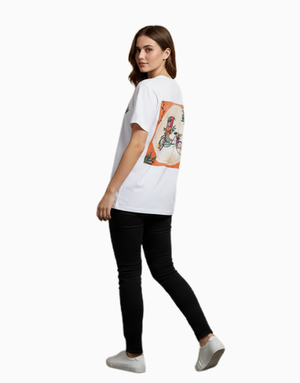 Unisex Relaxed fit t-shirt Dhaka Rickshaw Art (ILS 053) In Lounge Store