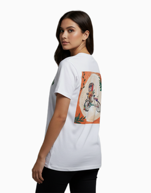 Unisex Relaxed fit t-shirt Dhaka Rickshaw Art (ILS 053) In Lounge Store