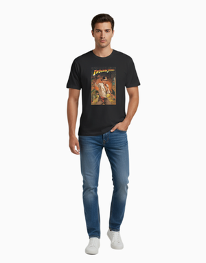 Unisex Relaxed fit t-shirt Indiana Jones Adventure (ILS 079) In Lounge Store