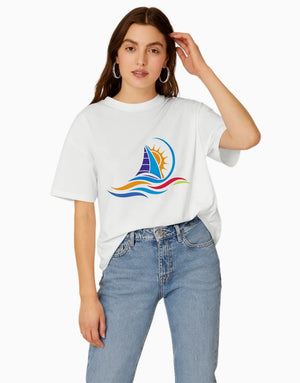 Unisex Relaxed fit t-shirt Ocean Sail (ILS 011) In Lounge Store