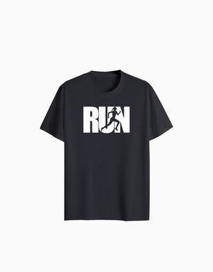 Unisex Relaxed fit t-shirt RUN– Athlete Silhouette (ILS 074) In Lounge Store