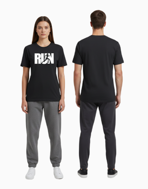 Unisex Relaxed fit t-shirt RUN– Athlete Silhouette (ILS 074) In Lounge Store
