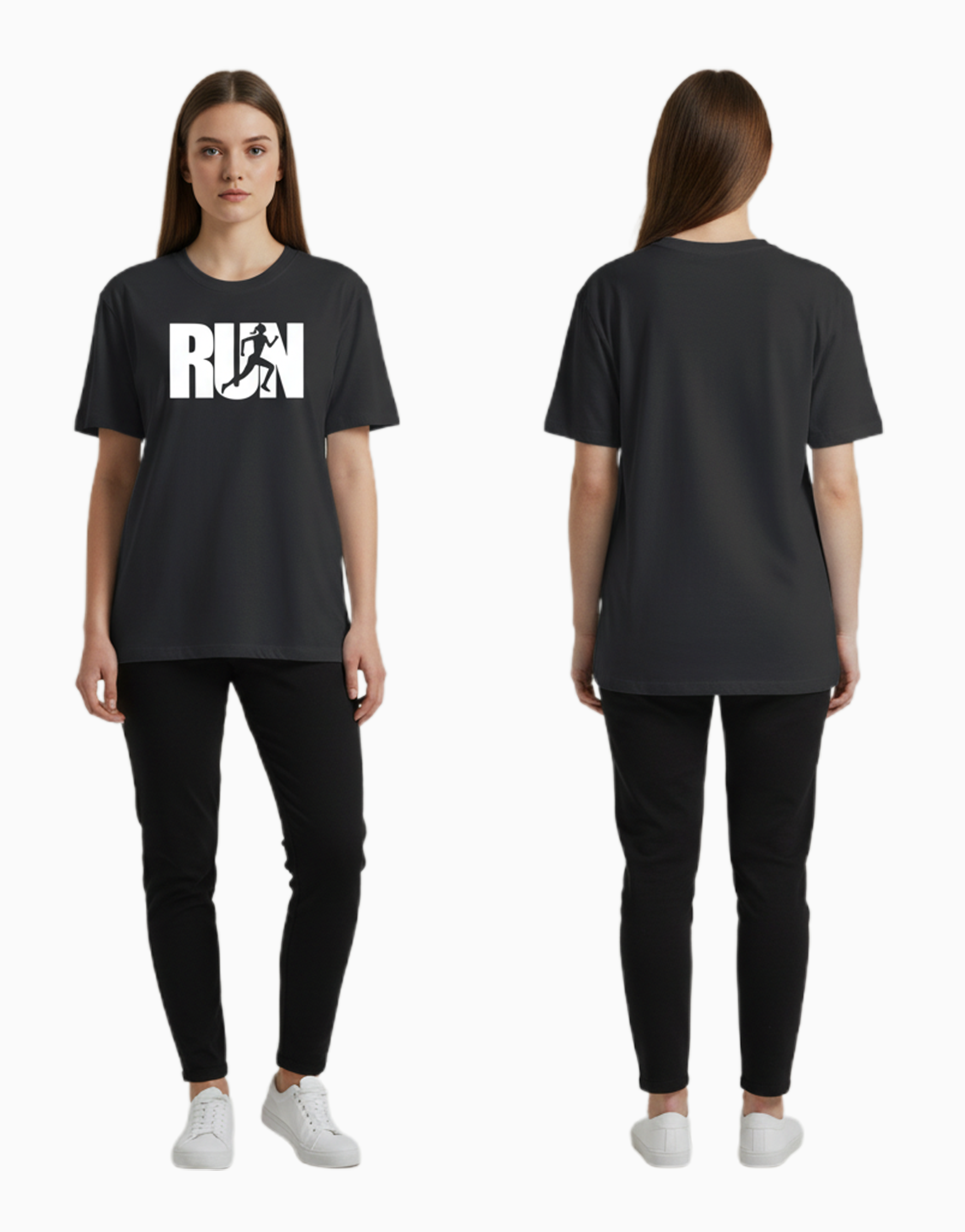 Unisex Relaxed fit t-shirt RUN– Athlete Silhouette (ILS 074) In Lounge Store