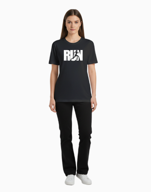 Unisex Relaxed fit t-shirt RUN– Athlete Silhouette (ILS 074) In Lounge Store