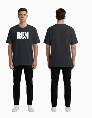 Unisex Relaxed fit t-shirt RUN– Athlete Silhouette (ILS 074) In Lounge Store