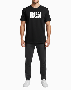 Unisex Relaxed fit t-shirt RUN– Athlete Silhouette (ILS 074) In Lounge Store