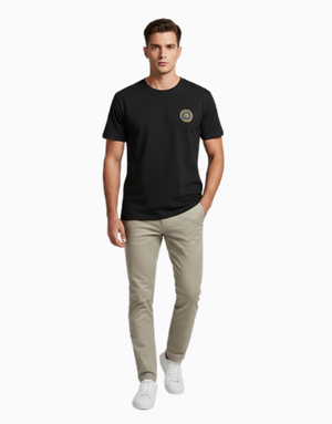 Unisex Relaxed fit t-shirt Royal Peacock Rickshaw Art (back) (ILS 076) In Lounge Store