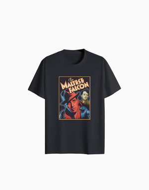 Unisex Relaxed fit t-shirt The Maltese Falcon Noir (ILS 081) In Lounge Store