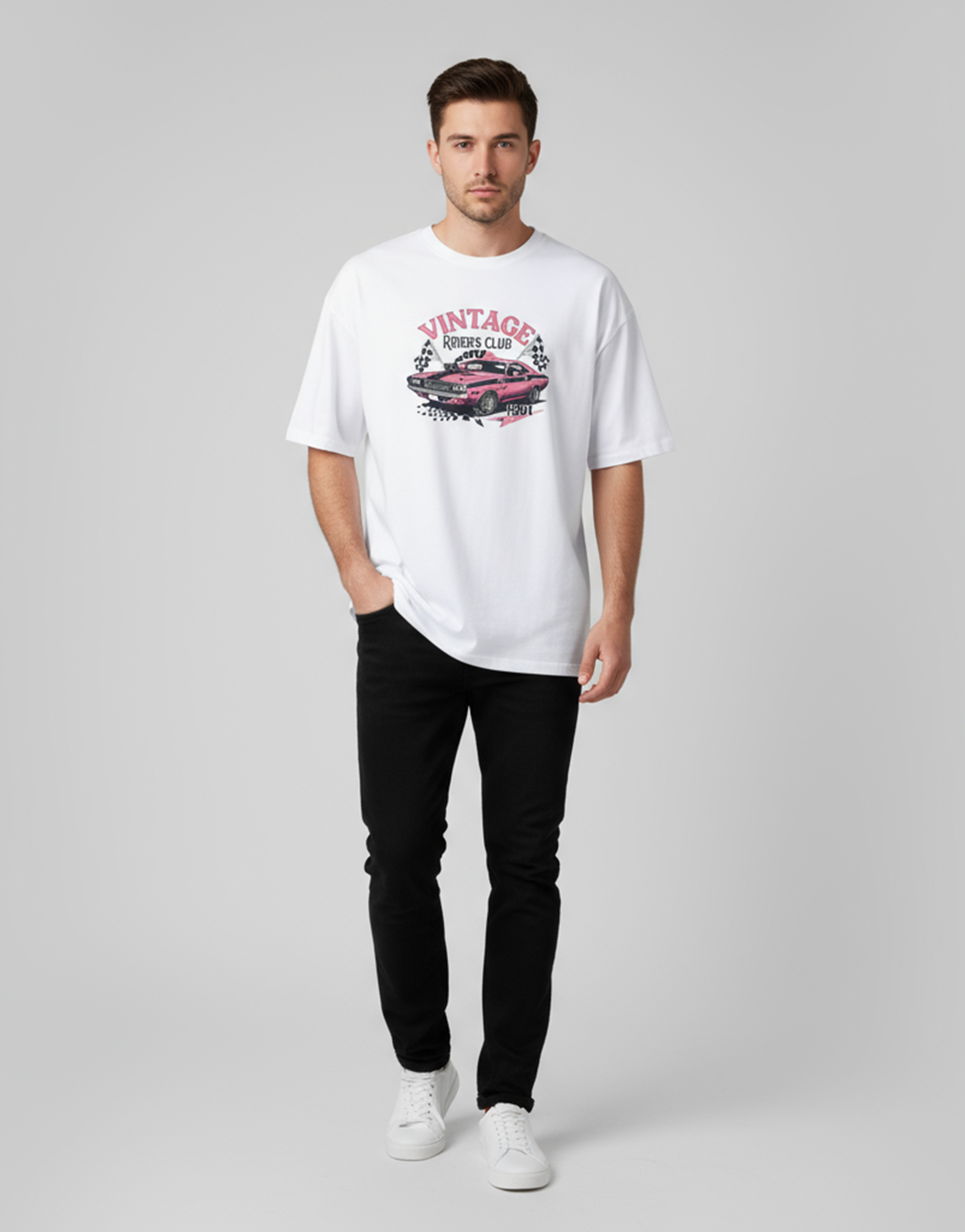 Unisex Relaxed fit t-shirt "Vintage Riders" (ILS 003) In Lounge Store