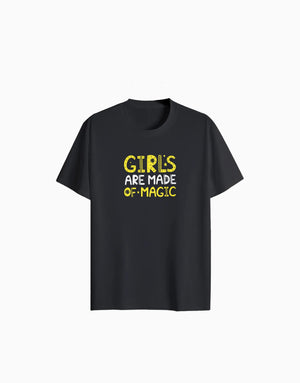 Women's Relaxed fit t-shirt "Girls Are Made of Magic" (ILS 041) In Lounge Store