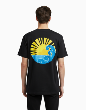 Men's Relaxed fit t-shirt Sunrise Wave (ILS 001) In Lounge Store