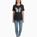 Women's Relaxed fit t-shirt Blossom Butterfly (ILS 014)