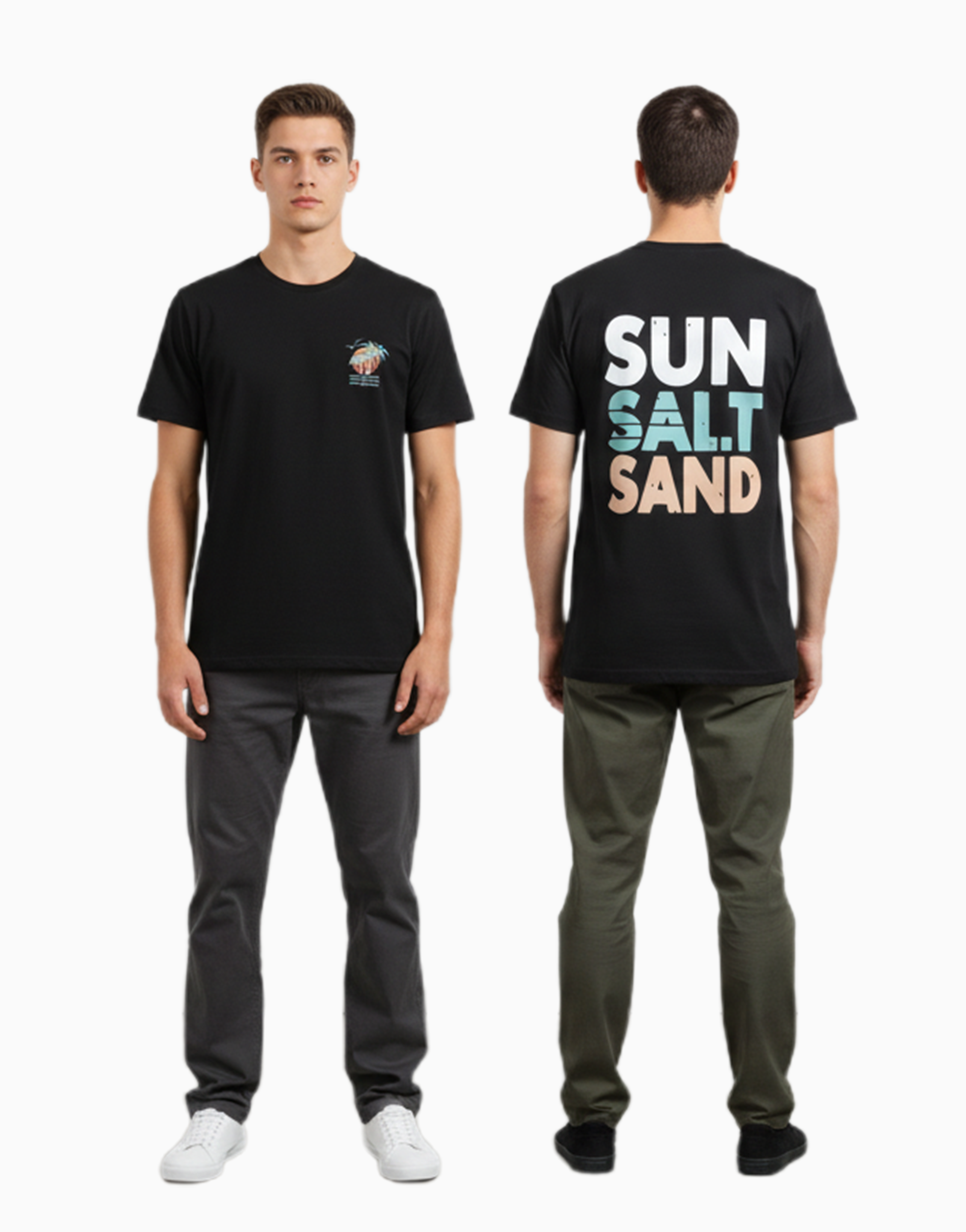 Unisex Relaxed fit t-shirt Sun Salt Sand – Coastal Vibes (ILS 083)