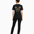 Women's Relaxed fit t-shirt "Golden Butterfly" (ILS 066)
