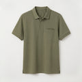 Men's Olive Green Pocket Polo T-Shirt In Lounge Store