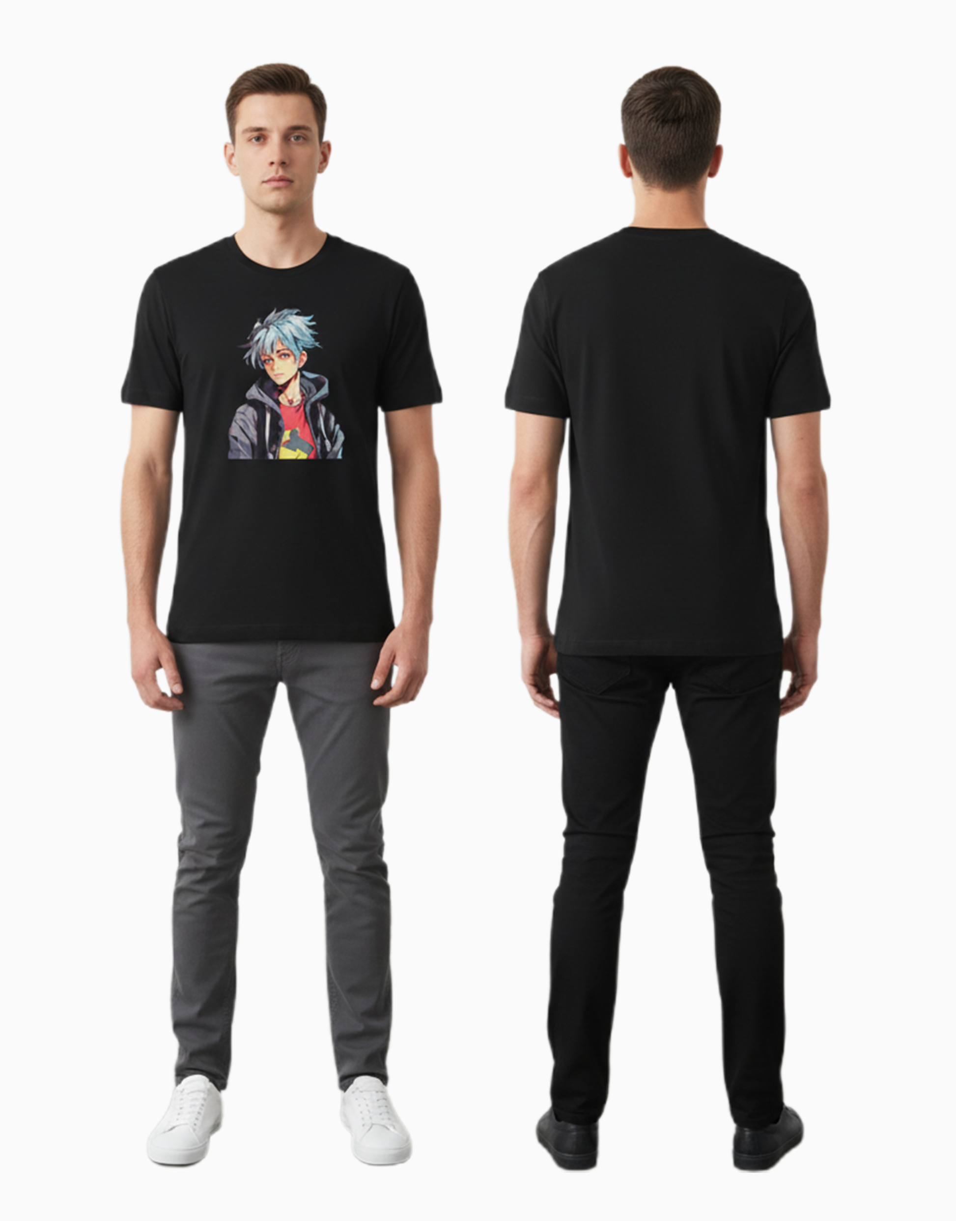 Men's Relaxed fit t-shirt Neo Anime Drifter (ILS 085)