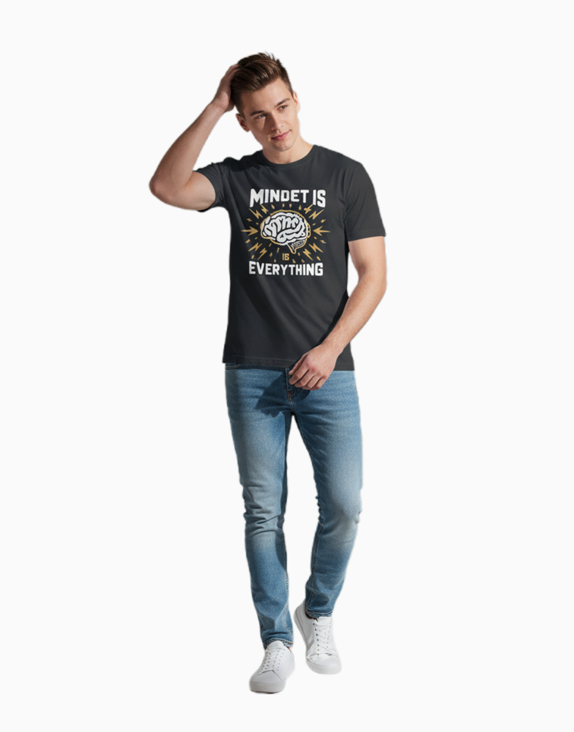 Men's Relaxed fit t-shirt "Mindet Is Everything" (ILS 062)