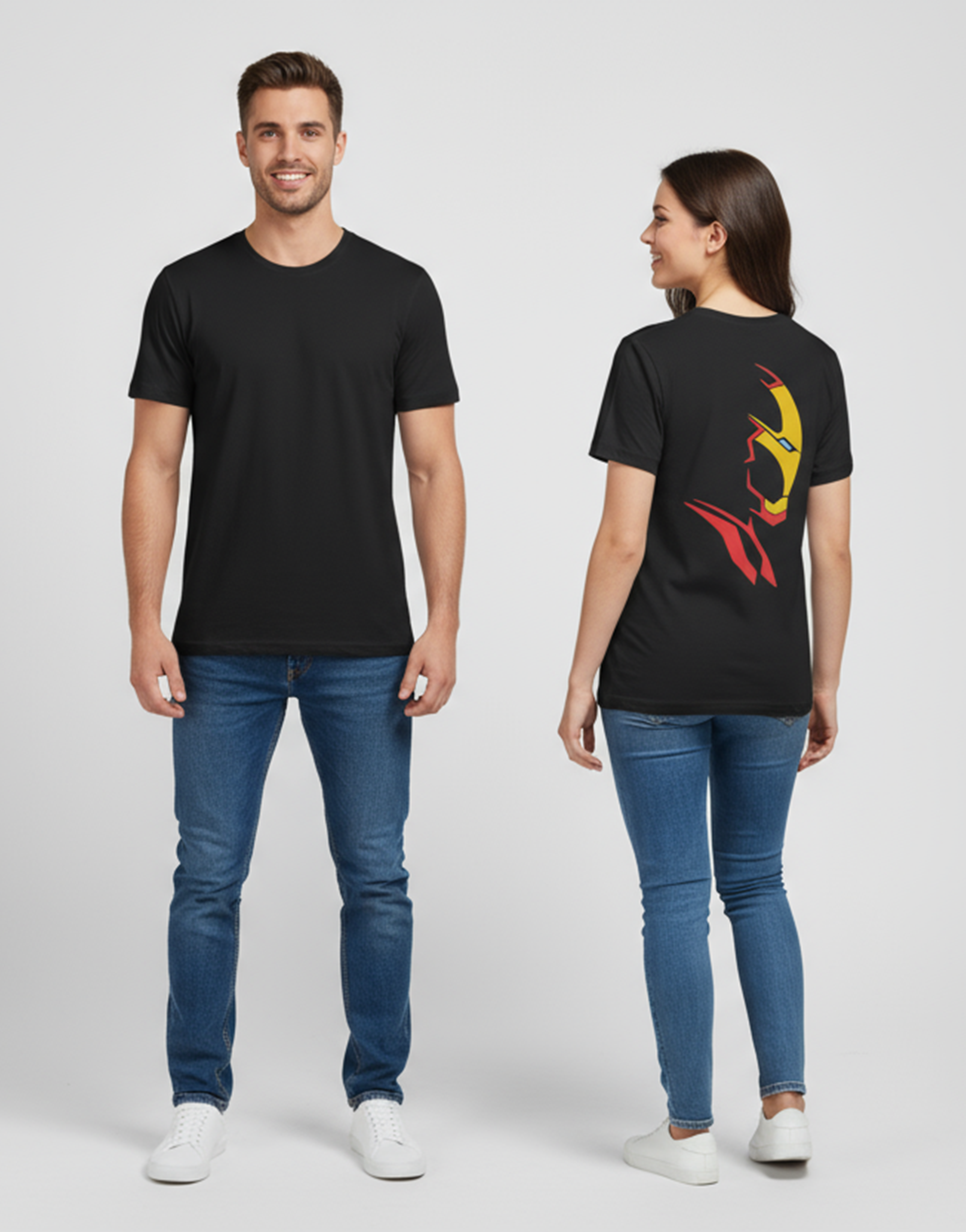 Unisex Relaxed fit t-shirt Iron edge(back) (ILS 012)