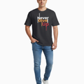 Unisex Relaxed fit t-shirt Never give up (ILS 040)