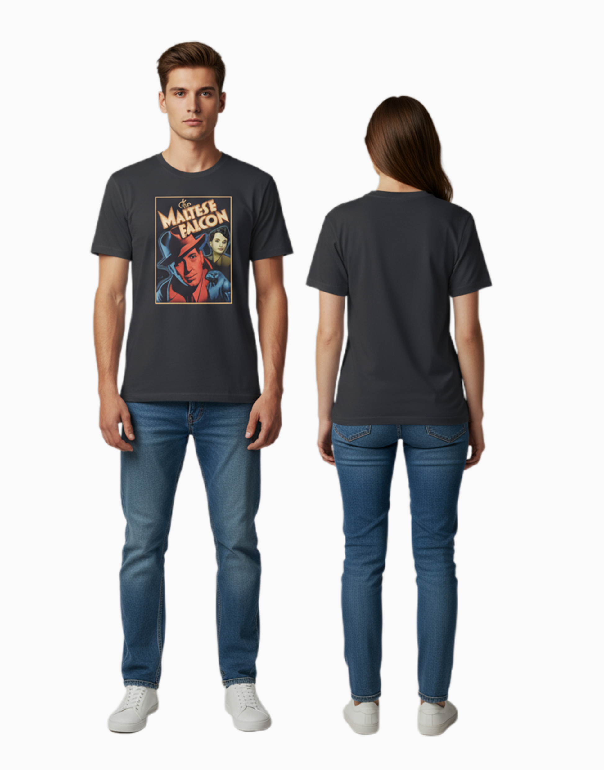 Unisex Relaxed fit t-shirt The Maltese Falcon Noir (ILS 081)