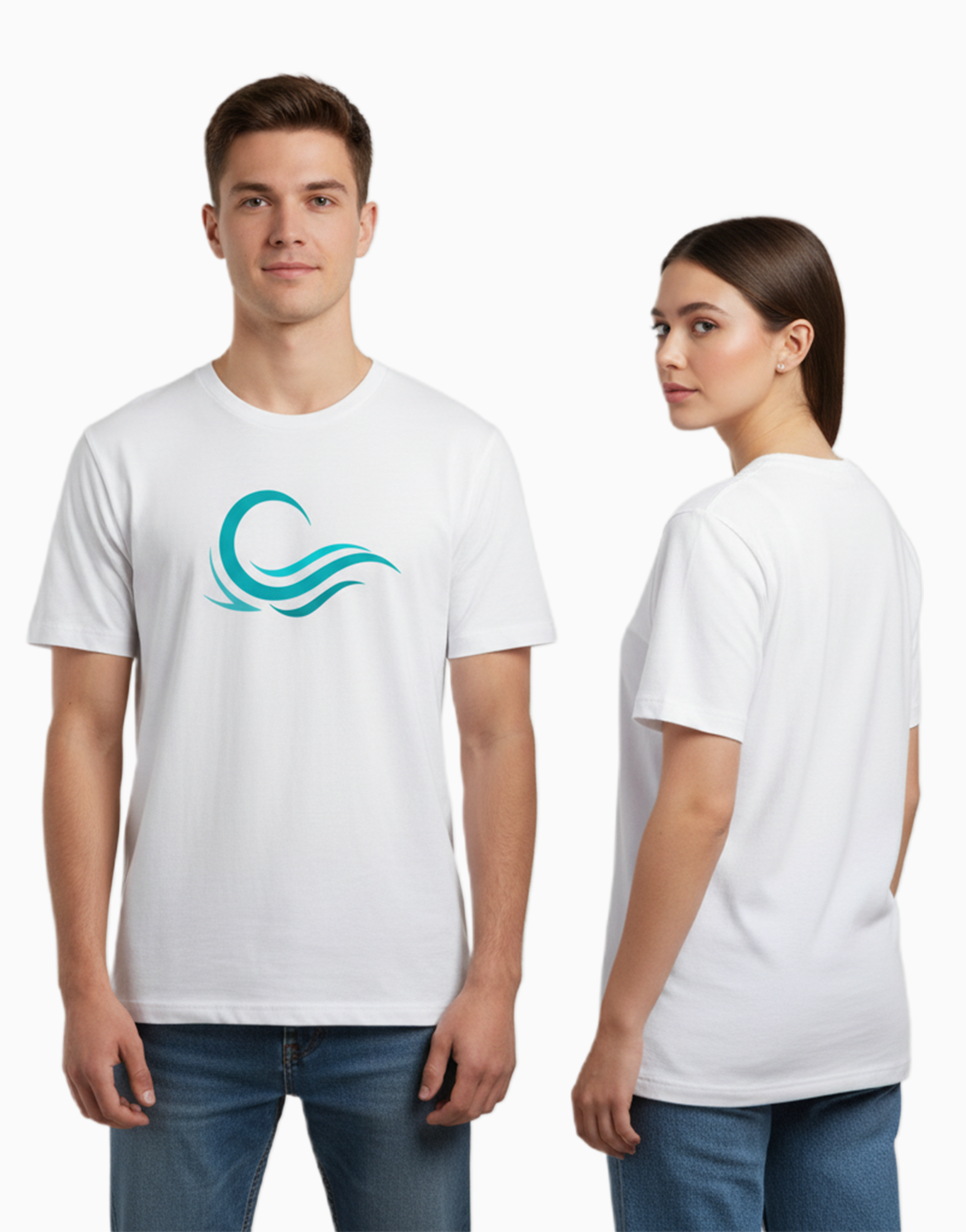 Unisex Relaxed fit t-shirt "Ocean Wave" (ILS 065)