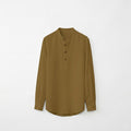 Unisex Olive Green Mandarin Collar Fatua Shirt In Lounge Store
