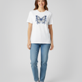 Women's Relaxed fit t-shirt Midnight Butterfly (ILS 013)