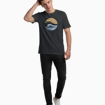 Men's Premium t-shirt "Sunshine Wave" (ILS 064)