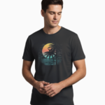 Men's Relaxed fit t-shirt Sunset Wave (ILS 020)