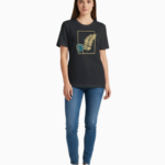 Unisex Relaxed fit t-shirt "Golden Leaf Frame" (ILS 021)