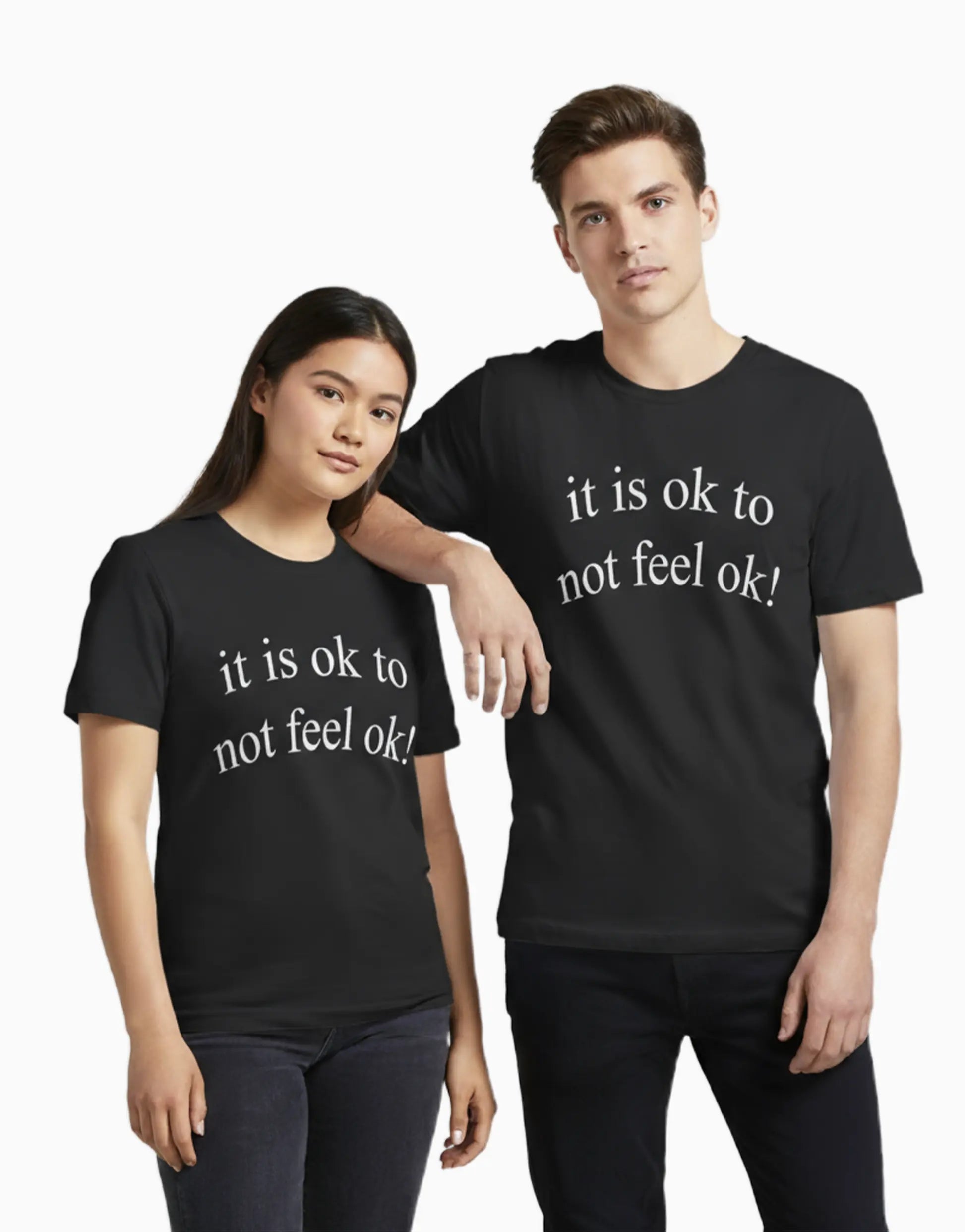 UnisexRelaxedfitt-shirt_It_sOK__BLACK_1.jpg Unisex Relaxed fit t-shirt "It’s OK" (ILS 036) - Image 1